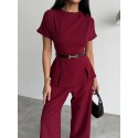 205830 BORDO SUİT LINEN FABRIC