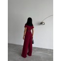 205830 BORDO SUİT LINEN FABRIC