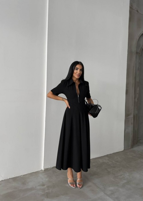 205842 SCHWARZ KLEID Polyviscon.