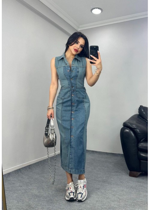 205865 BLAU KLEID Denim