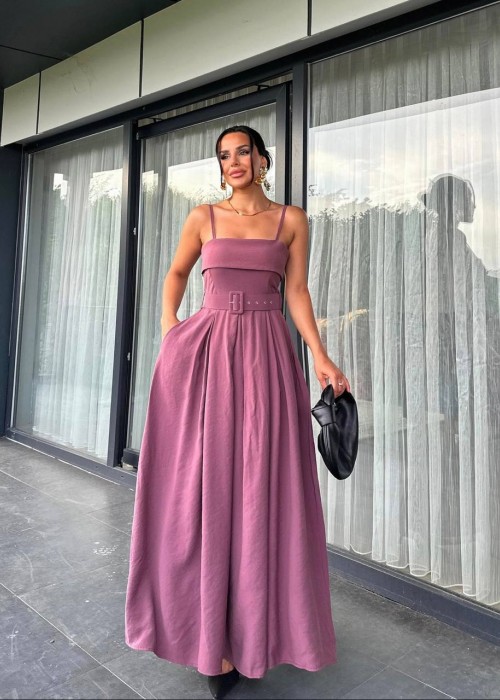 205907 ROSA KLEID TENCEL STOFF
