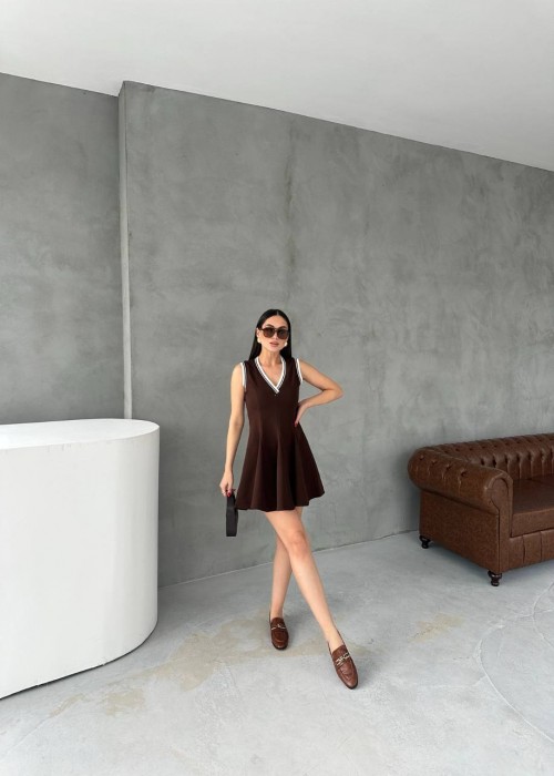 205911 KAFFEE KLEID