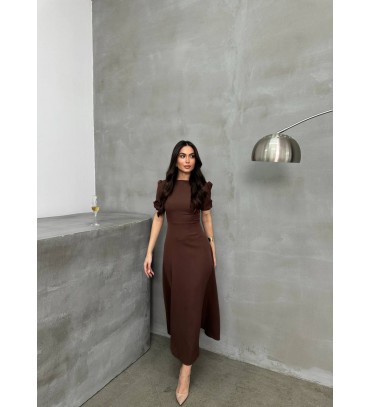 206264 KAHVE ELBİSE...