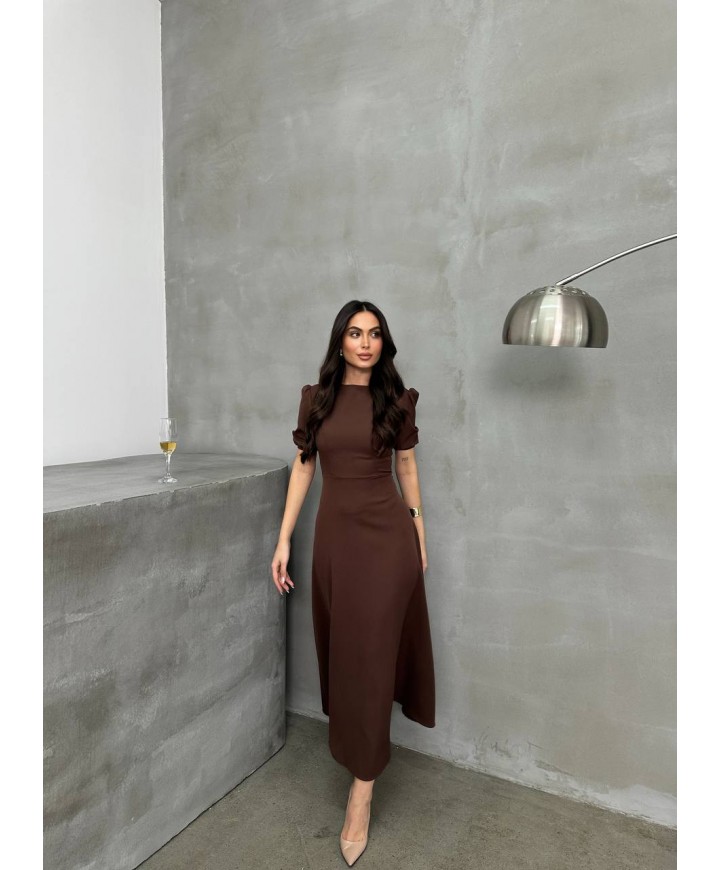 206264 KAHVE ELBİSE