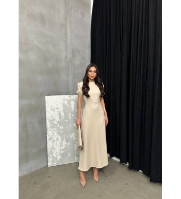 206265 KREM ELBİSE...