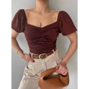 206418 COFFEE BLOUSE