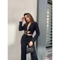 206425 BLACK SUİT SATIN FABRIC
