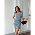 206468 BLAU KLEID Denim