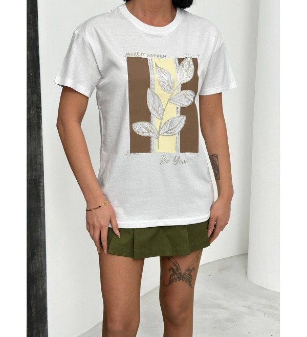 206578 WHITE T SHIRT Cotton fabric