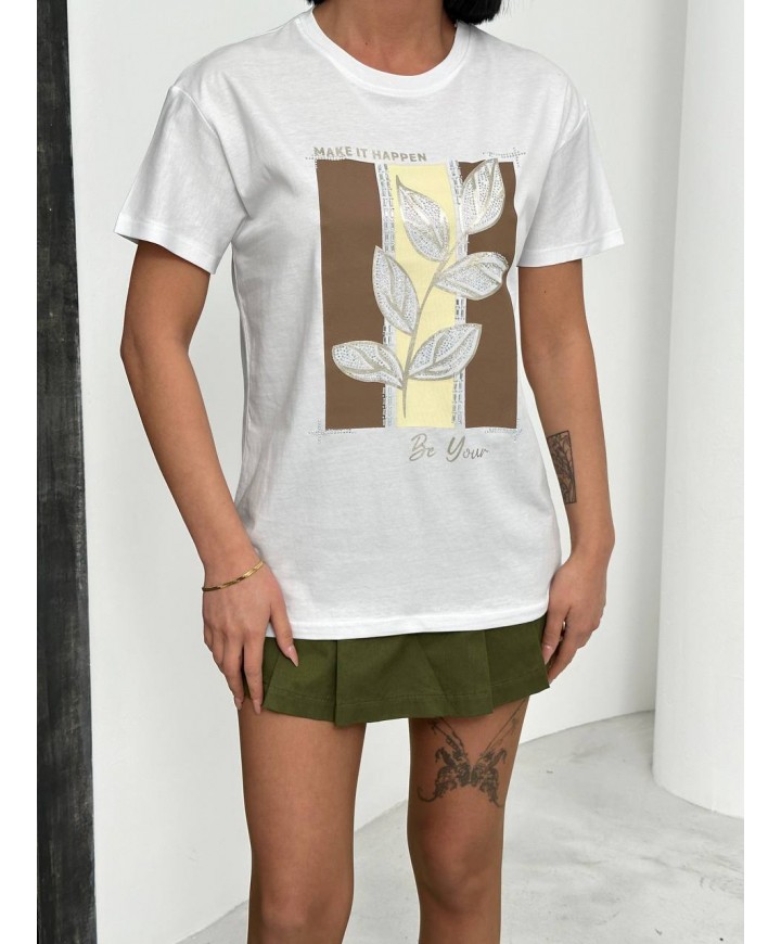 206578 WHITE T SHIRT Cotton fabric