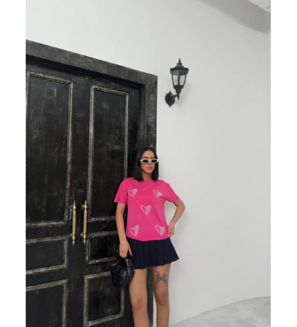 206579 PINK T SHIRT Cotton fabric