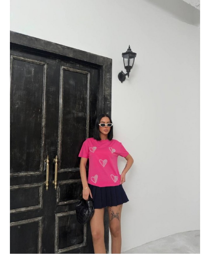 206579 PINK T SHIRT Cotton fabric