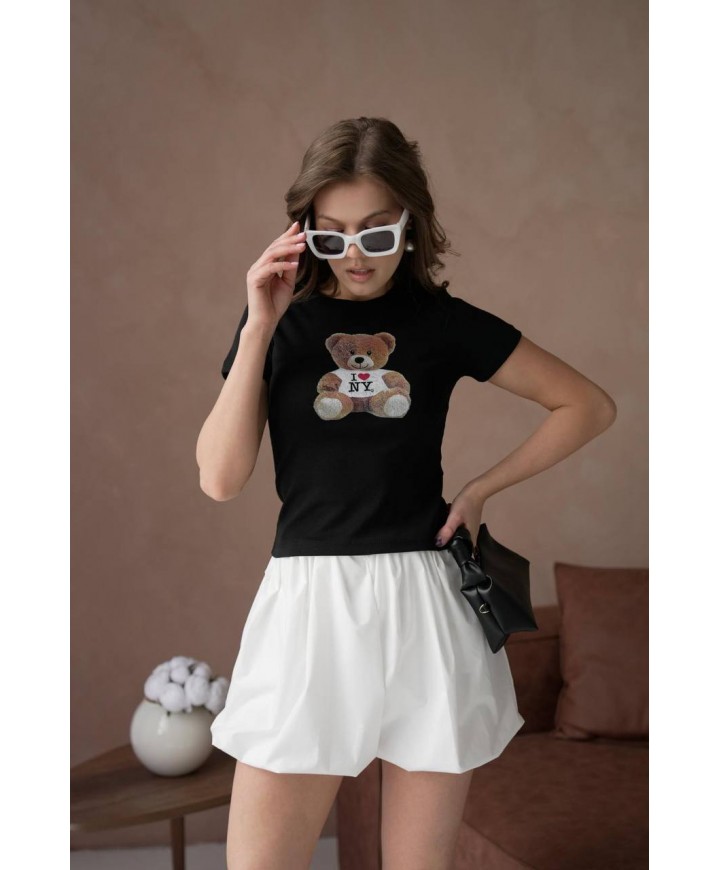 206840 BLACK T SHIRT COTTON