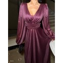 206864 COLORED COCKTAİL DRESS SILVERY