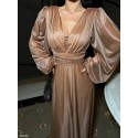 206865 GOLD COCKTAİL DRESS SILVERY