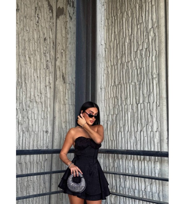 206905 SİYAH ELBİSE ŞORT