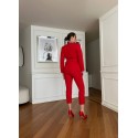 206991 ROT COCKRAİLKLEİD DAMENANZUG