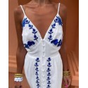 207000 ecru KLEID LEINENSTOFF