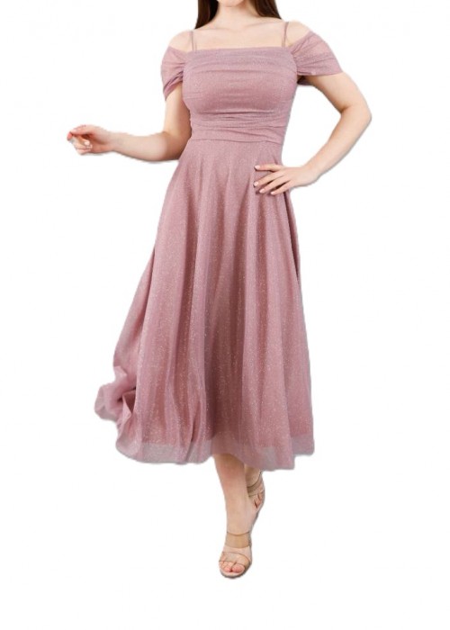 207084 ROSA COCKRAİLKLEİD