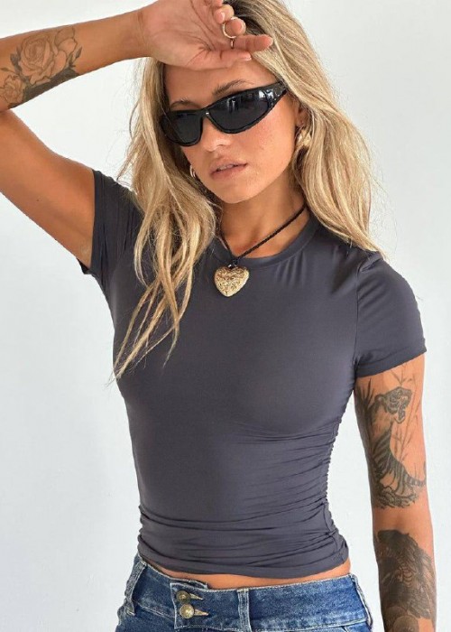 207134 ANTRASİT TSHIRT DALGIÇ KUMAŞ