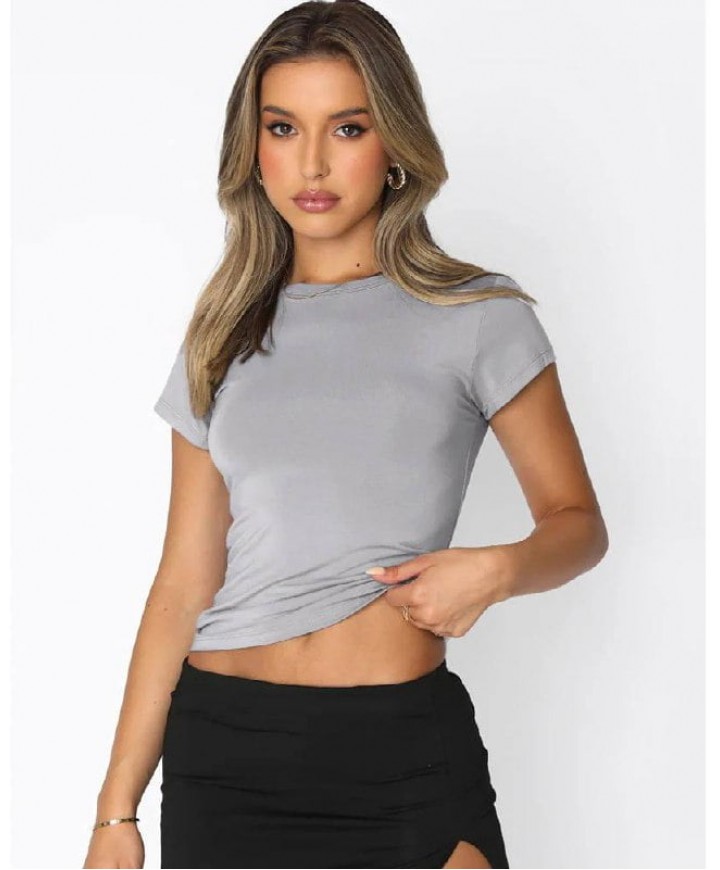 207137 GREY T SHIRT DIVER FABRIC