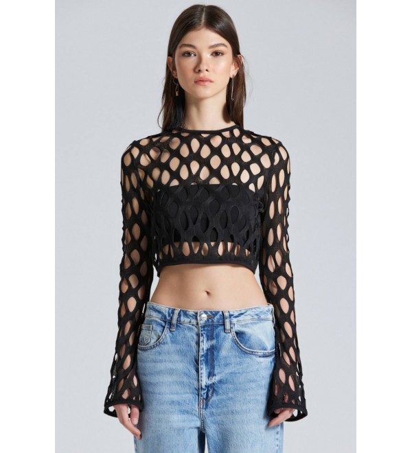 207151 BLACK BLOUSE