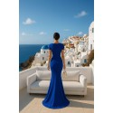 207246 SAKS COCKRAİLKLEİD Scuba Crep