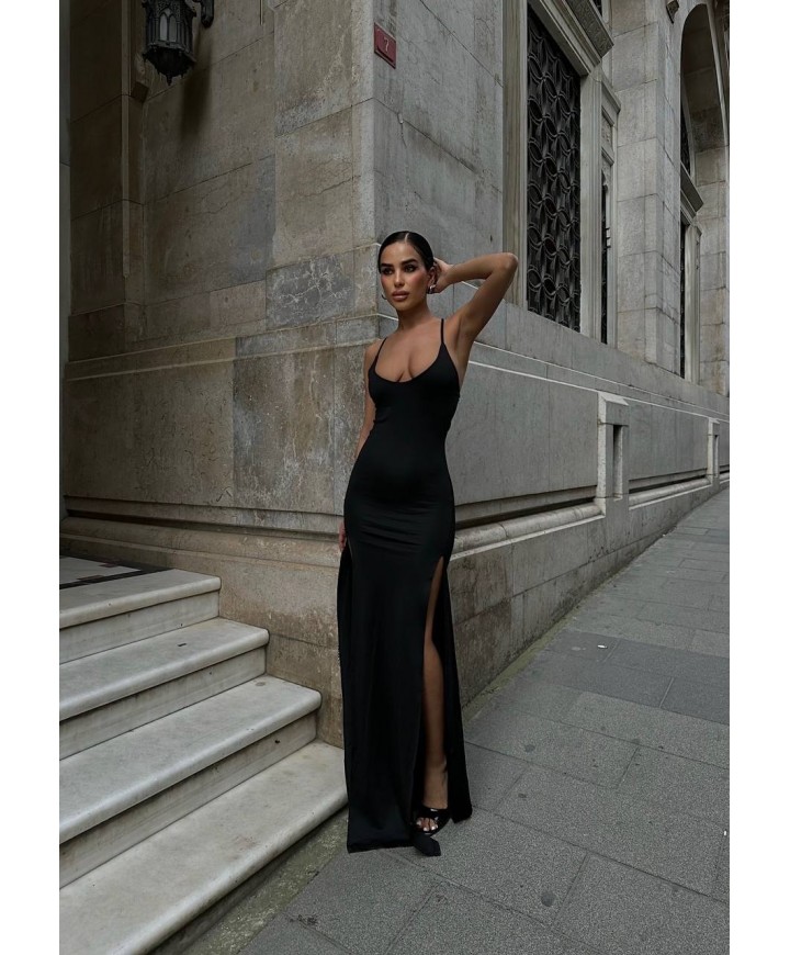 207415 SİYAH ELBİSE LYCRA