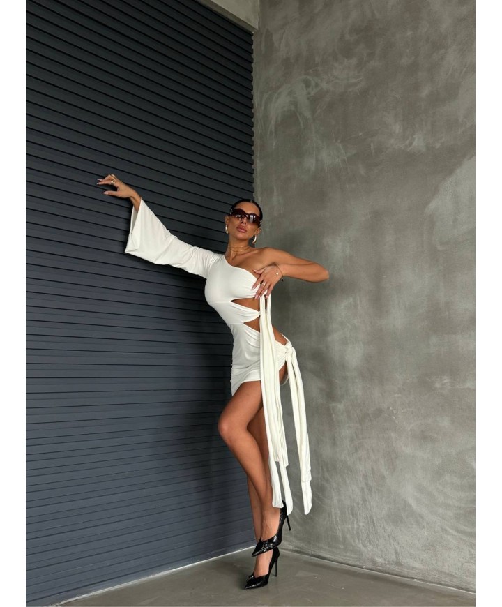 207423 BEYAZ ELBİSE LYCRA