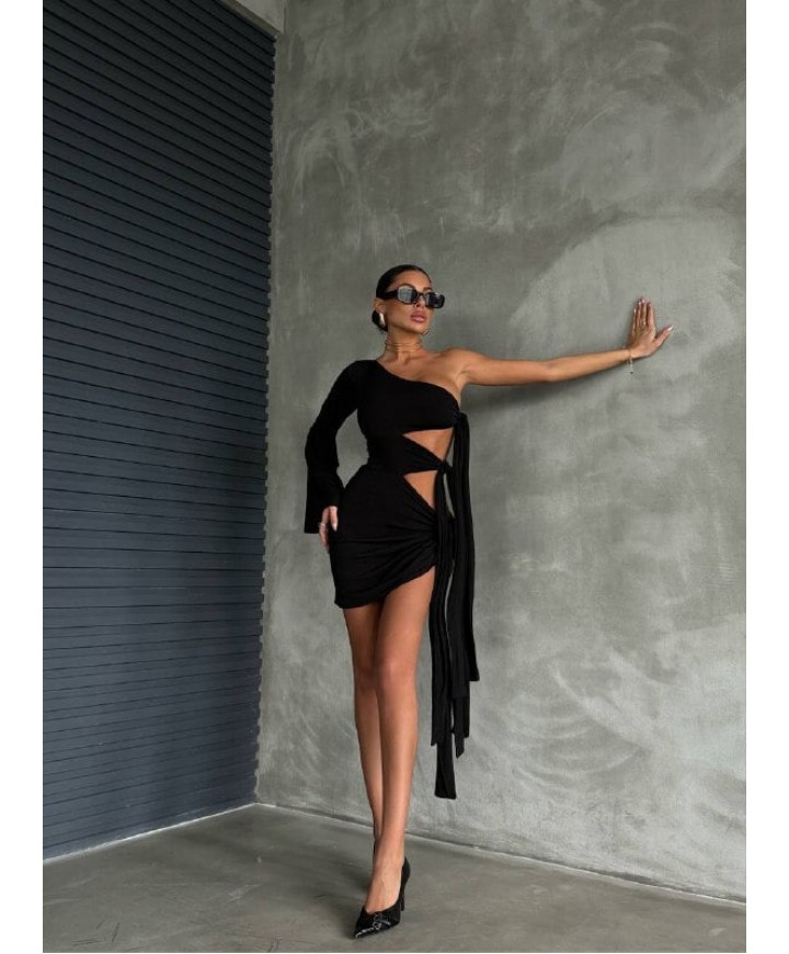 207424 SİYAH ELBİSE LYCRA