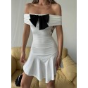 207508 WHITE DRESS Lycra