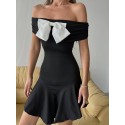 207509 SCHWARZ KLEID Lycra