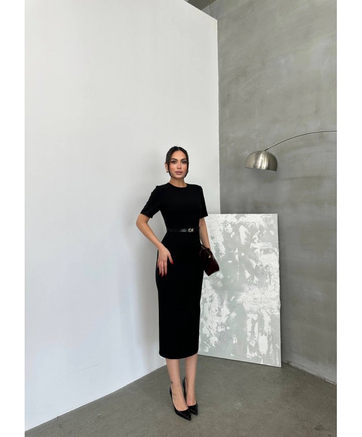 207616 SİYAH ELBİSE ZARA MODEL