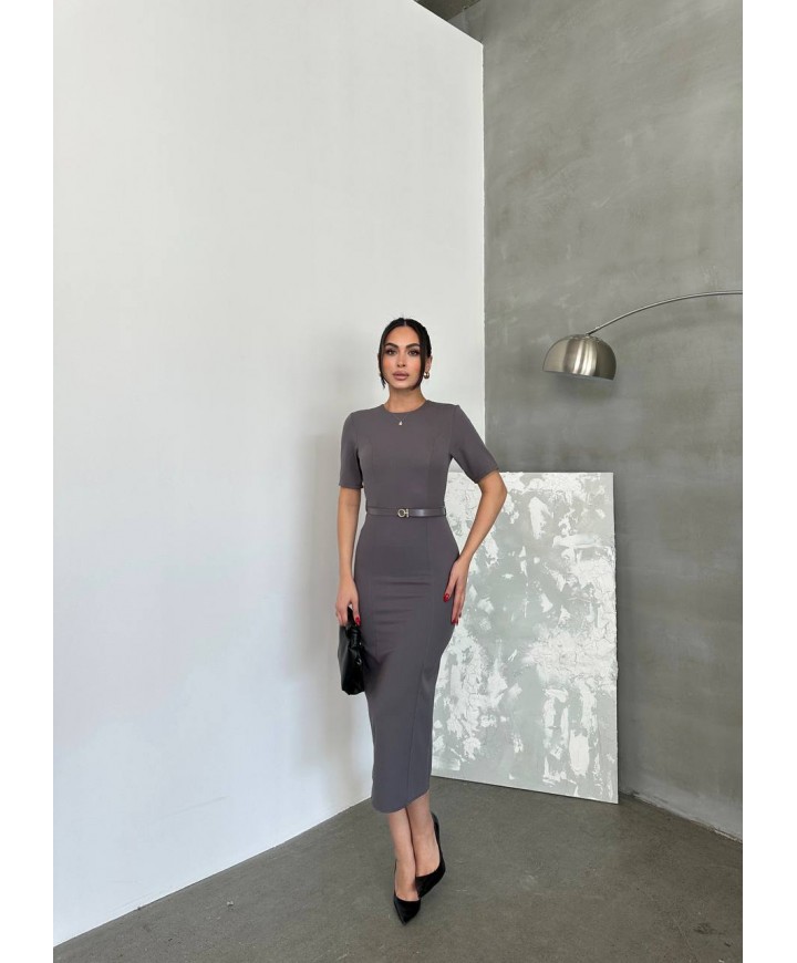 207620 GRİ ELBİSE ZARA MODEL