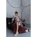 207688 COLORED DRESS ATLAS FABRIC
