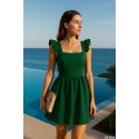 207703 GREEN DRESS SCUBA CREP