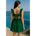 207703 GREEN DRESS SCUBA CREP