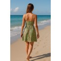 207709 GRÜN KLEID Scuba Crep