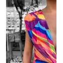 207752 GEMUSTERT KLEID Tauchstoff