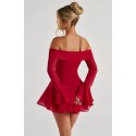 208517 RED DRESS CHIFFON FABRIC