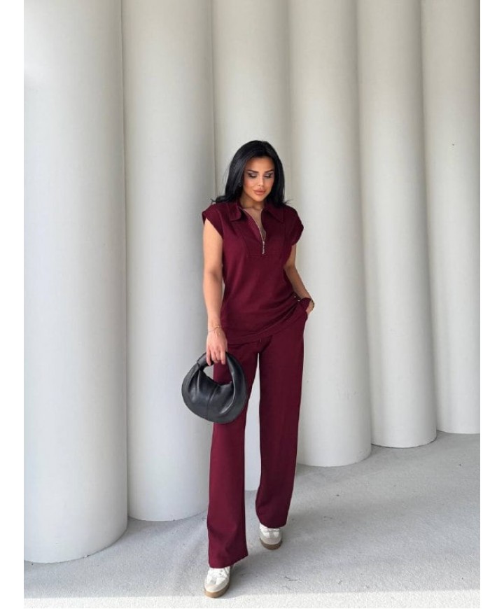 208526 BORDO TAKIM MODAL KUMAŞ