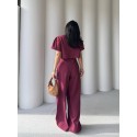 208528 BORDO SUİT Imported fabric