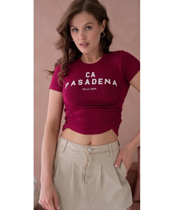 208544 BORDO T SHIRT Cotton fabric