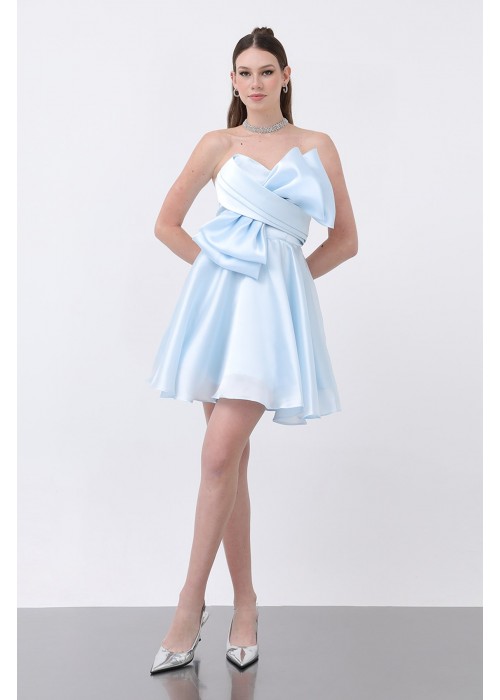 208768 BLAU COCKRAİLKLEİD