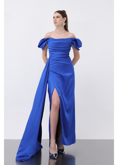 208774 SAKS COCKRAİLKLEİD SATINSTOFF