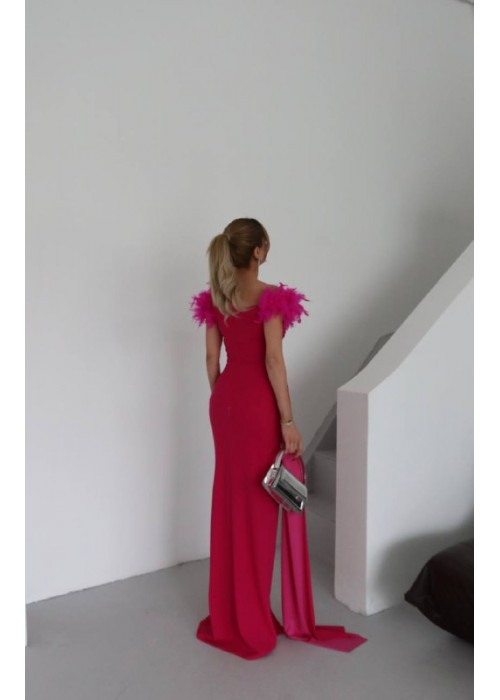 208864 ROT COCKRAİLKLEİD