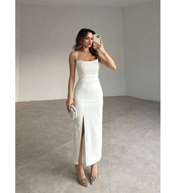 208874 EKRU ELBİSE