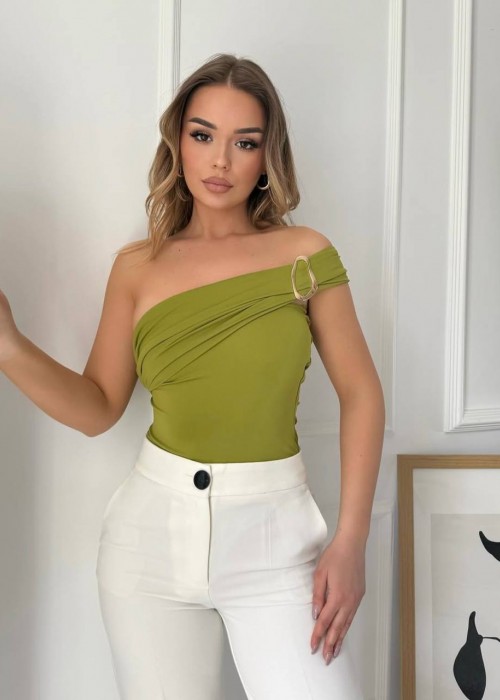 208966 GREEN BLOUSE