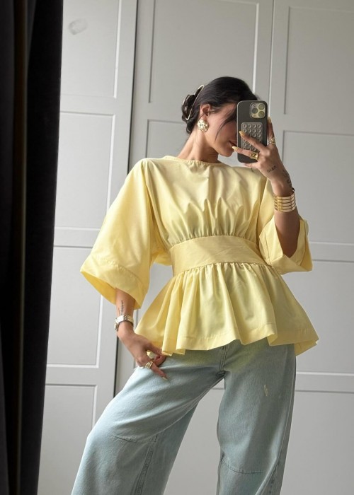 208985 YELLOW BLOUSE