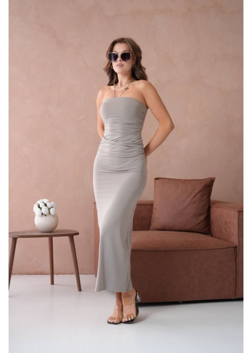 208992 GREY DRESS POLYAMİD KUMAŞ